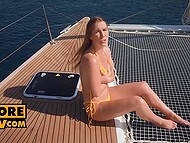 Winsome Alexis Crystal seduces her partner on a hard anal on the boat 4