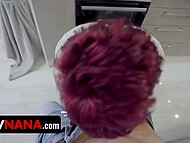 Liza Pinelli proudly flaunts her massive spattered with stepson's cum mammaries 4