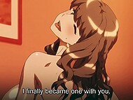 Desirable Hentai damsel with huge  mammary and provocative nipples pleased her boyfriend's amorous buddy 9