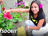 Cute Latina minx Maria Alzate fucked deep by the lustful pickuper 11