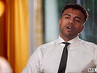 Black candidate Troy Francisco desires a good job and drills his lady boss' ass for it 4