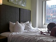 Sizzling black woman pleasure-seeker Kaiya Rose shakes her big butt on the pecker 9