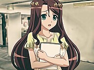Hentai tart lets her massive chest shine while she indulges in saucy sex acts 10