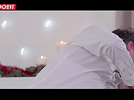 Tina Kay presented her hubby with hot threeway on this Christmas 5