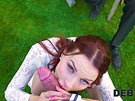 Charlie Red's hubby racked up $4,000 in debt, and she gives the debt with fucking other guys 8