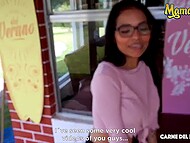 Blazing-hot Colombian teen lustfully climaxes as having her pussy banged hard 4