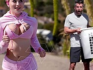  Fiona Frost and her stunning stepmother receives hard fucking all over the house 4