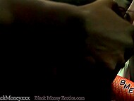Curvy Ebony slut from the hood gets gangbanged by several black dudes  5