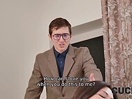 British cuckold watches and comments his naughty wife fucking the other guy  7