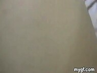 Amateur girl caught on camera during a secret fuck on the bed 7