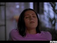 Cock-wielding Futanari girls adore fucking tight pussies and assholes 4