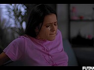 Cock-wielding Futanari girls adore fucking tight pussies and assholes 9