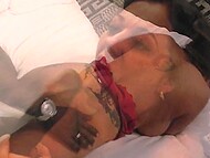 Lustful white wife invites her black lover to have sex while hubby is at work 8