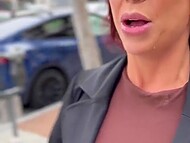 Fiery red-haired MILF Alexis Fawx puts on glamorous lingerie and gets more than ready to have sex 5