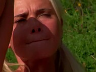 Silvia Saint and her blonde lover girl have no shame to lick pussies in the public park 7