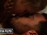 Lena Paul's hairy bush gets penetrated deep with a thick phallus 7