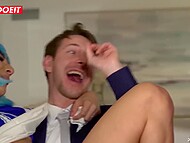 Markus Dupree, witnessing the steamy collegiate orgy, couldn't contain his throbbing desire 5