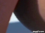 Rough, wild sex with a beautiful GF on the boat in amateur POV 5