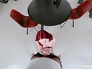 Graceful red-haired GF pleases the guy with morning coupling after a passionate night 6