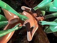 Futanari cave trolls fuck Lara Croft in a raunchy spitroast and hardcore train 11