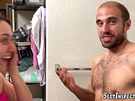 Dan Ferrari admires Mandy Muse's bountiful derriere and enjoys footjob after taking a shower 6