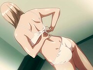 Japanese schoolgirls with wet pussies wait for their turn to suck and fuck a guy's cock 5