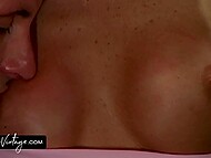 Uninhibited vintage MILF Laura Angel gets double penetrated hard 4