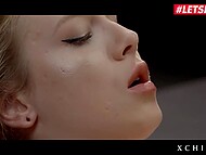Teenage beauty Alecia Fox enjoys intense passion when taking a thick pecker 6