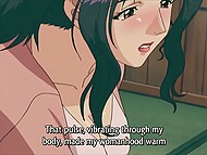 Hentai MILF with huge breasts is indulged in passionate lovemaking with her devoted partner 4