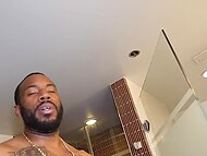 Crippled by a limb loss, she yet serviced by a glorious BBC gift from Jordan 11