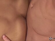 Rugged jock pumps young twink's virgin hole in bisexual threesome 7