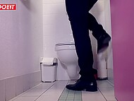 Celina Davis enjoyed a steamy session in the bathroom stall with her German boss 6