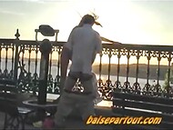 A pair of Quebecers stand before the Chateau Frontenac and fuck like hell 6