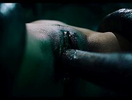 Black girl with massive bosom gets brutal intercourse with otherworldly tentacle creature 11