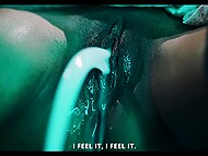 Black girl with massive bosom gets brutal intercourse with otherworldly tentacle creature 6