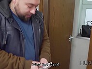 Greedy and slutty Czech bride agrees to fuck a stranger for money on her wedding day 6