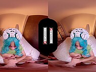 Lucia Love, Lilyan Red, Amaranta Hank, Liz Rainbow in immersive VR manga cosplay compilation 11