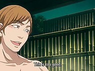 Kinky Hentai wife makes husband watch her massive rear being fucked by her pals 5