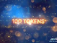 Experienced Asian gal in stockings Emiri Okazaki lets her man play with her hairy snatch 9