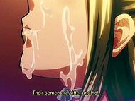 Succulent lips of sweet Hentai chick savor sweet caresses 7