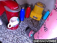 Buxom stepdaughter Msnovember craves for her dad's black dong again 4