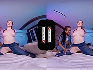 The Last of Us parody with Kira Noir and Hazel Moore indulged in a steamy VR threesome with a dude 8