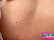 Close-up and deep vaginal penetration for the amateur wife in POV 8