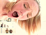 Preston Parker thrusts his dong deep into Sammie Daniels' tight shaved pussy 11