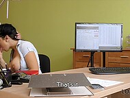 Sarah Jones agreed on intimate anal encounter with agent Alex Black for taking out a business loan 6