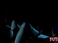 Busty Futa hottie receives her girlfriend's massive shaft 9