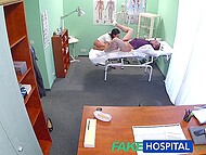 Brunette MILF cheats on husband with a kinky doctor at the fake hospital 7