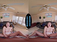 Leana Lovings indulges in virtual reality hardcore pleasure, addicted to your cock 5