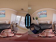 Leana Lovings indulges in virtual reality hardcore pleasure, addicted to your cock 7