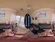 Leana Lovings indulges in virtual reality hardcore pleasure, addicted to your cock 8